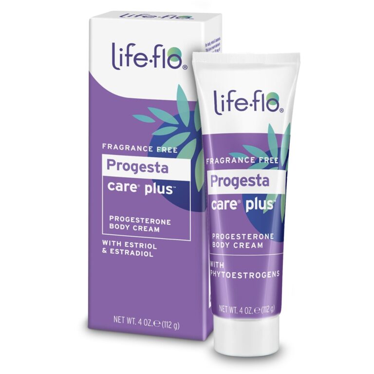 Life-Flo Progesta-Care Plus, Progesterone Cream for Women with 20Mg USP Progesterone & Phytoestrogens, May Help Support a Woman’S Healthy Balance at Midlife, Fragrance Free, Made without Parabens, 4Oz