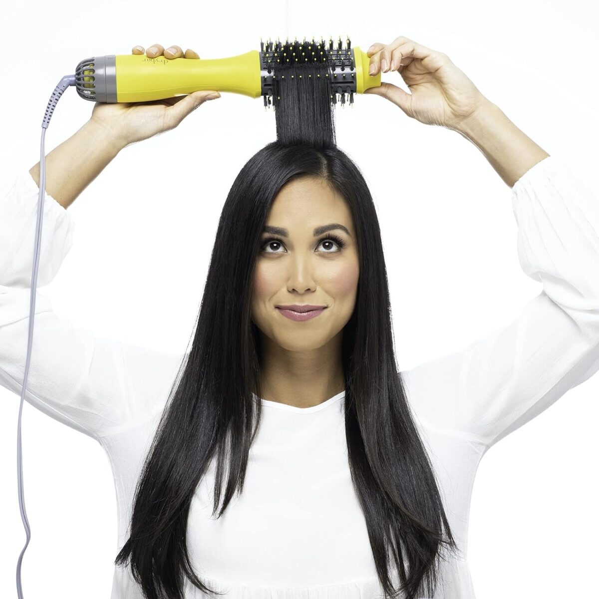 Drybar the Double Shot Oval Blow Dryer Brush | Brush and Blow Dryer in One, Lightweight Blowout Brush for Long Hair and Volume with 3 Temps for Customized Hair Styling