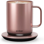 Ember Temperature Control Smart Mug 2, 10 Oz, App-Controlled Heated Coffee Mug with 80 Min Battery Life and Improved Design, Gold