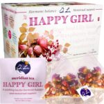 Dr. Lu'S Happy Girl Tea | 100% Natural Hormone Balance Tea for Menstrual, PMS, PCOS & Urinary Health | Anti-Inflammatory & Anti-Aging Rose Tea with Cranberries, Goji Berries, Cinnamon & More | Self Care Gifts for Women