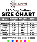 ILLUMISEEN LED Dog Collar USB Rechargeable - Bright & High Visibility Lighted Glow Collar for Pet Night Walking - Weatherproof, in 6 Colors & 6 Sizes (Green Medium)