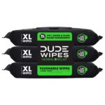 DUDE Wipes - Flushable Wipes for Adults - 6 Pack, 288 Wipes - Odor Destroyer XL Adult Wet Wipes - Deodorizing with Clean Scent - up to 24 Hours of Odor-Destroying Technology