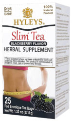 Hyleys Slim Tea Acai Berry Flavor - Weight Loss Herbal Supplement Cleanse and Detox - 25 Tea Bags (1 Pack)