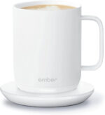 Ember Temperature Control Smart Mug 2, 10 Oz, App-Controlled Heated Coffee Mug with 80 Min Battery Life and Improved Design, Gold