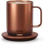 Ember Temperature Control Smart Mug 2, 10 Oz, App-Controlled Heated Coffee Mug with 80 Min Battery Life and Improved Design, Gold