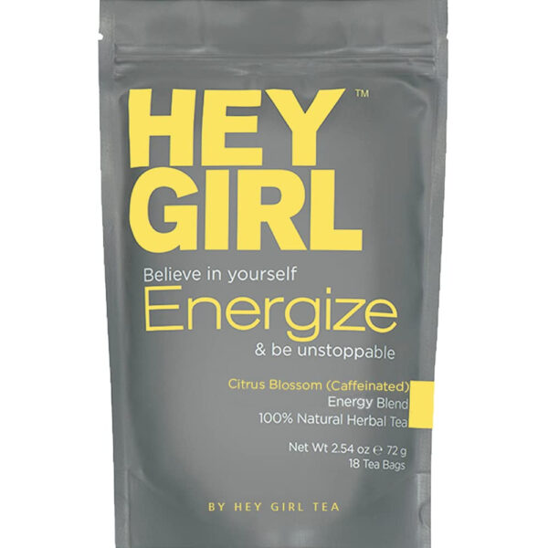 Hey Girl Energy + Immune Tea Bundle - Energize and Vitality Booster Tea plus Feel Better Herbal Tea - Immune Support, Immune Booster W/Echinacea, Elderberry, Vitamin C, Ginseng, Ginger