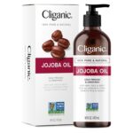 Cliganic Jojoba Oil Non-Gmo, Bulk 16Oz | 100% Pure, Natural Cold Pressed Unrefined Hexane Free Oil for Hair & Face