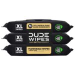 DUDE Wipes - Flushable Wipes - 6 Pack, 288 Wipes - Unscented Extra-Large Adult Wet Wipes - Vitamin-E & Aloe - Septic and Sewer Safe