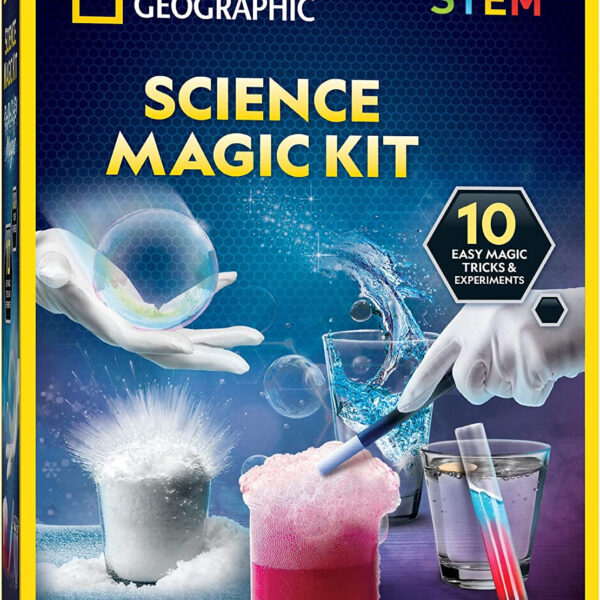 NATIONAL GEOGRAPHIC Magic Chemistry Set - Science Kit for Kids with 10 Amazing Magic Tricks, STEM Projects and Science Experiments, Science Toys, Great Gift for Boys and Girls 8-12 (Amazon Exclusive)