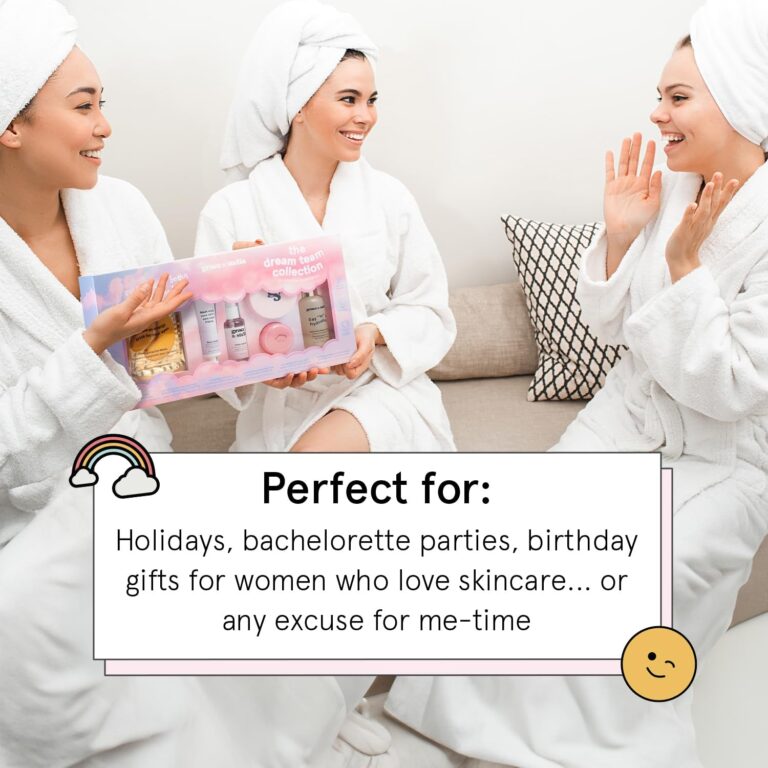 Grace & Stella Dream Team Gift Set for Women - Christmas Gifts for Women - Self Care Gifts for Women with under Eye Masks - Happy Birthday Gifts for Women - Perfect for Birthday Gift Baskets for Women