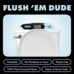 DUDE Wipes - Medicated Flushable Wipes - 3 Pack, 144 Wipes - Unscented Extra-Large Adult Wet Wipes - Medicated Witch Hazel - Septic and Sewer Safe