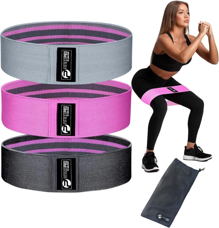 Fittest Pro by Limm Resistance Bands for Legs and Butt, Fabric Exercise Loop Bands Yoga, Pilates, Rehab, Fitness and Home Workout, Strength Bands for Booty