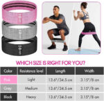 Resistance Bands, Fabric Workout Bands for Women & Men, Cloth Booty Resistance Loop Bands, Thick Squat Bands for Butt/Legs/Thigh/Hip/Glute Excersing