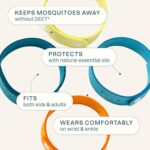 Cliganic Mosquito Repellent Microfiber Bracelets (10 Count) - for Adults and Kids, DEET Free Wristbands