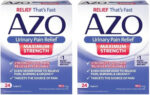 AZO Urinary Pain Relief Maximum Strength, FSA/HSA Eligible, Fast Relief of UTI Pain, Burning & Urgency, Targets Source of Pain, #1 Most Trusted Brand, 24 Tablets