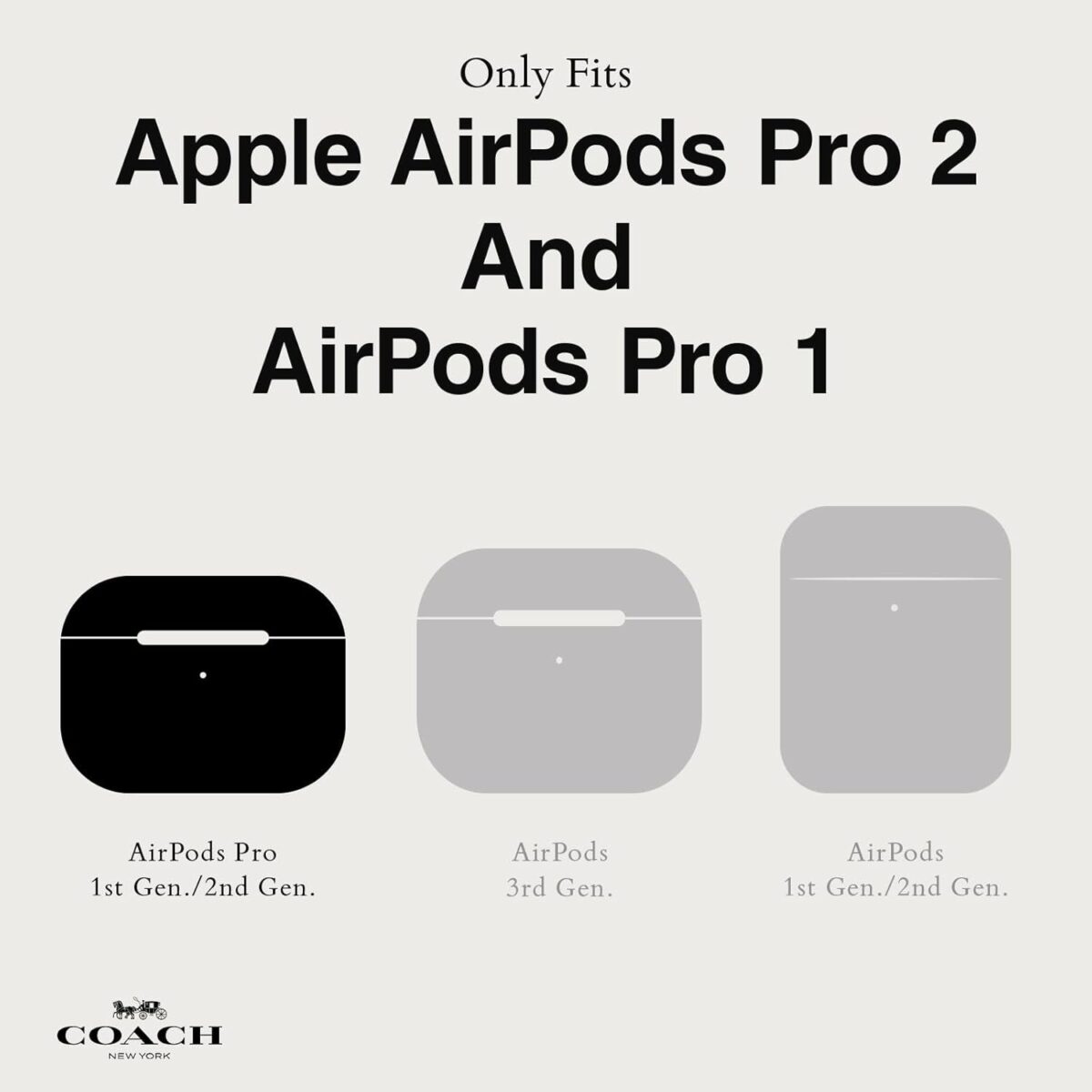 Coach Signature Airpods Pro Case - Compatible with Airpods Pro 2Nd / 1St Generation - Signature Tan