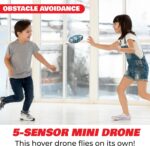 Force1 Scoot Hand Operated Drone for Kids or Adults - Hands Free Motion Sensor Mini Drones for Kids, Easy Indoor Small UFO Toy Flying Ball Drone Toy for Boys and Girls Kids Drones (Blue)