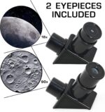 NASA Lunar Telescope for Kids – 90X Magnification, Includes Two Eyepieces, Tabletop Tripod, and Finder Scope- Kids Telescope for Astronomy Beginners, Space Toys, NASA Gifts (Amazon Exclusive)