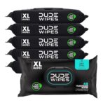 DUDE Wipes - Flushable Wipes for Adults - 6 Pack, 288 Wipes - Odor Destroyer XL Adult Wet Wipes - Deodorizing with Clean Scent - up to 24 Hours of Odor-Destroying Technology