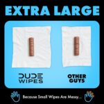 DUDE Wipes - Flushable Wipes - 6 Pack, 288 Wipes - Unscented Extra-Large Adult Wet Wipes - Vitamin-E & Aloe - Septic and Sewer Safe