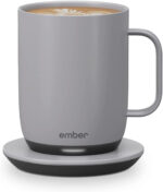 Ember Temperature Control Smart Mug 2, 10 Oz, App-Controlled Heated Coffee Mug with 80 Min Battery Life and Improved Design, Gold