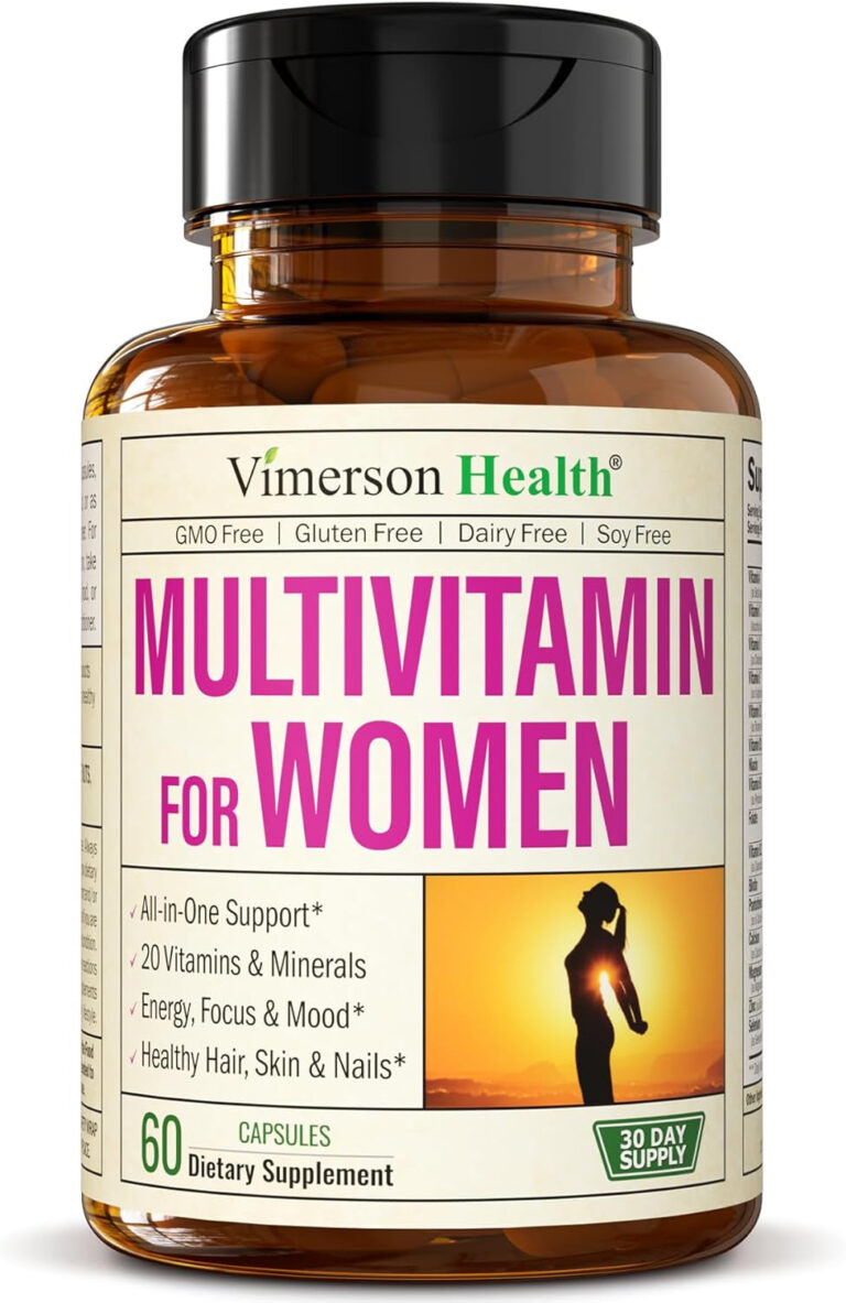 Multivitamin for Women - Complete Womens Multivitamin & Multimineral with Vitamin A, C, D, E, B12, Zinc & More Vitamins for Women - Womens Vitamins for Energy, Focus, and Womens Health. 60 Capsules