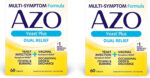 AZO Yeast plus Dual Relief Tablets, , FSA/HSA Eligible, Yeast Infection and Vaginal Symptom Relief, Relieves Itching & Burning, 60 Count