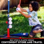 Franklin Sports Grow-With-Me Kids Baseball Batting Tee + Stand Set for Youth + Toddlers - Youth Baseball, Softball + Teeball Hitting Tee Set for Boys + Girls