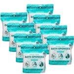 Scrubzz Disposable Rinse Free Bathing Wipes - 25 Pack - All-In-1 Single Use Shower Wipes, Simply Dampen, Lather, and Dry without Shampoo or Rinsing