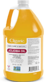 Cliganic Jojoba Oil Non-Gmo, Bulk 16Oz | 100% Pure, Natural Cold Pressed Unrefined Hexane Free Oil for Hair & Face