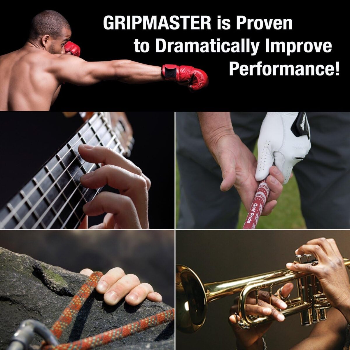 Gripmaster Hand Exerciser, Finger Exerciser (Hand Grip Strengthener), Spring-Loaded, Finger-Piston System, Isolate & Exercise Each Finger