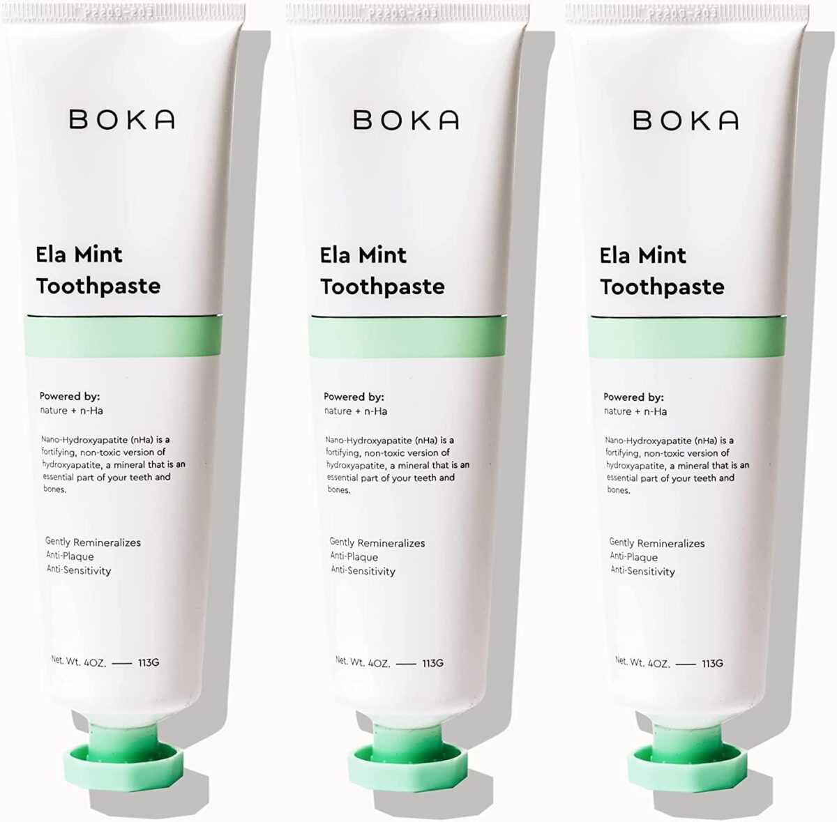 Boka Fluoride Free Toothpaste- Nano Hydroxyapatite, Remineralizing, Sensitive Teeth, Whitening- Dentist Recommended for Adult, Kids Oral Care- Watermelon Mint Flavor, 4Oz 1Pk - US Manufactured