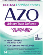 AZO Urinary Tract Defense Antibacterial Protection, FSA/HSA Eligible, Helps Control a UTI until You Can See a Doctor, from the No. 1 Most Trusted Urinary Health Brand, 24 Count (Pack of 1)