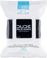 DUDE Wipes - Face and Body Wipes - 3 Pack, 90 Wipes - Unscented Wipes with Sea Salt & Aloe - 2-In-1 Body & Face Wipes - Alcohol Free and Hypoallergenic Cleansing Wipes