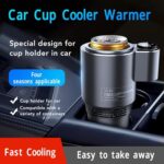 Roadmug - Heating and Cooling Car Cup Holder, Roadmug Can Heat or Cool Your Drink, Electric Heat and Cold Cooler, Cold and Hot Drink Cup Holder, Portable Smart Car Cup Warmer Cooler (Sapphire Blue)