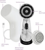 Michael Todd Beauty Soniclear Allure 2024 Best of Beauty Winner Facial Cleansing + Exfoliation Brush System with 3 Speeds, Serum Infusion Head + Travel Case