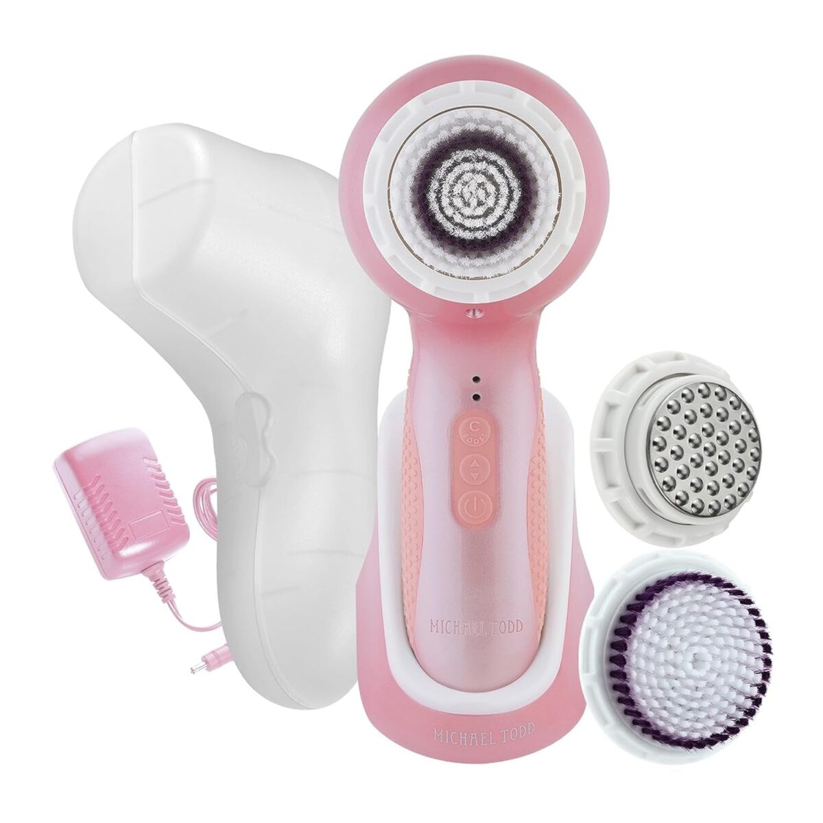 Michael Todd Beauty - Soniclear Elite - Facial Cleansing Brush System - 6-Speeds - Face Cleansing Brush & Exfoliating Body Scrubber