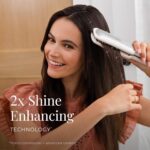 Remington Shine Therapy 2 Inch Hair Straightener Iron, Flat Iron for Hair Infused with Argan Oil & Keratin, Professional Ceramic Flat Iron for Less Frizz, Shinier & Smoother Hair, Hair Styling Tools