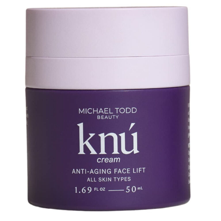 MICHAEL TODD Beauty KNU Cream – Face Lifting, Brightening & Tightening Cream – for Moisturizing & Rejuvenating – with Bakuchiol, Peptides & Snail Secretion – for All Skin Types – 1.68 Fl Oz/50 Ml