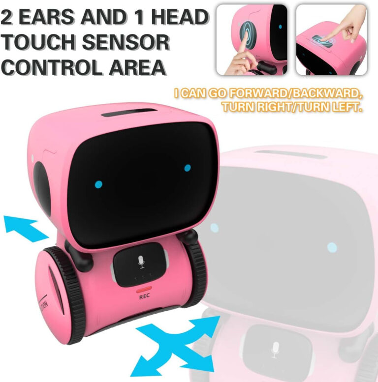 98K Kids Robot Toy, Smart Talking Robots Intelligent Partner and Teacher with Voice Control and Touch Sensor, Singing, Dancing, Repeating, Gift for Boys and Girls of Age 3 and Up