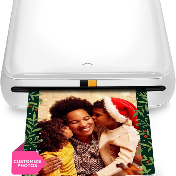 KODAK Step Instant Smartphone Photo Printer - Portable Mini Color Wireless Mobile Printer - Zink 2X3” Sticky-Back Photos - Bluetooth Compatible with Ios & Android Devices - Fun Editing App - White