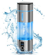 6000PPB Hydrogen Water Bottle, 2 Modes Rechargeable Portable Hydrogen Water Bottle Generator, Ion Water Bottle with LED Display, Water Ionizer Machine Suitable for Office, Travel and Daily Drinking