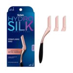 Schick Hydro Silk Dermaplaning Wand for Face with 6 Refill Blades | Dermaplane Peach Fuzz Remover, Eyebrow Razor, Face Razor, Facial Razor, Professional Style Skincare Tool