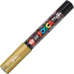 Uni-Posca Paint Marker SPECIAL SET (A) , Mitsubishi Pencil, Poster Colour Marking Pens Extra Fine Point 12 Colours (PC-1M12C) , Gold and Silver