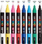 POSCA 8-Color Paint Marker Set, PC-5M Medium