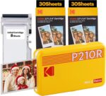 KODAK Mini 2 Retro 4PASS Portable Photo Printer (2.1X3.4 Inches) Initial 8 Sheets + 60 Sheets Bundle, White