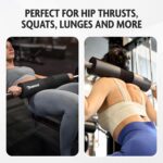 Dmoose Fitness Barbell Pad - Hip Thrust Pad for Squats & Lunges - Relief Pressure from Neck, Shoulder & Lower Back - Non-Slip EVA Foam Squat Pad with Safety Straps - Gym Pad for Standard & Olympic Bar