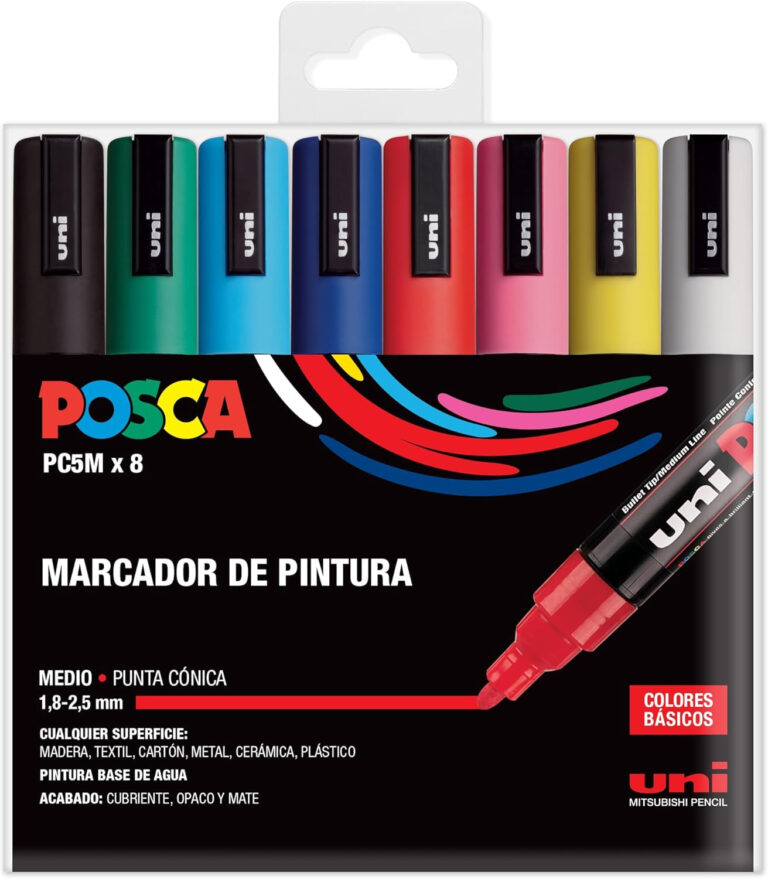 Posca UNI Set PC 5M Basic – Pack of 8 Markers