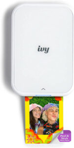 Canon Ivy 2 Mini Photo Printer, Print from Compatible Ios & Android Devices, Sticky-Back Prints, Blush Pink