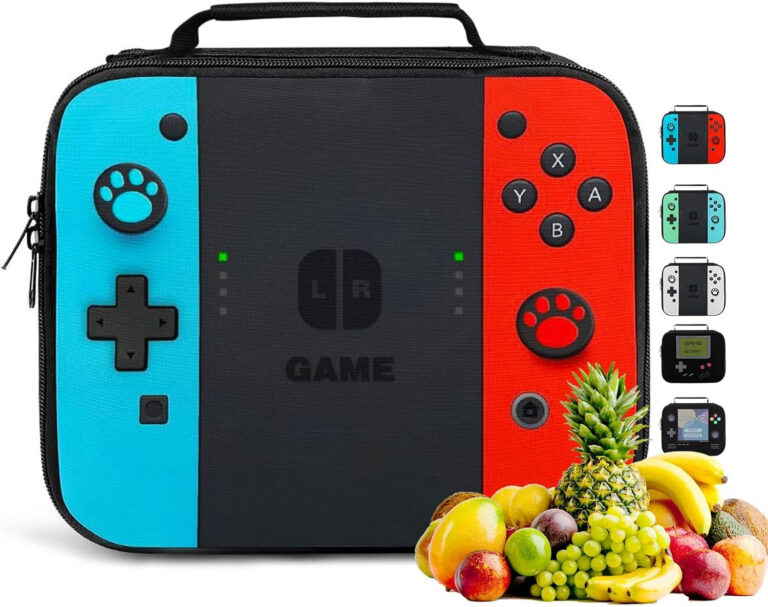 Insulated Lunch Box for Boys Girls, Game Lunch Bag for Work Office Travel Picnic Hiking Beach, Waterproof Leakproof Portable Fits Most Lunch Bento Boxes